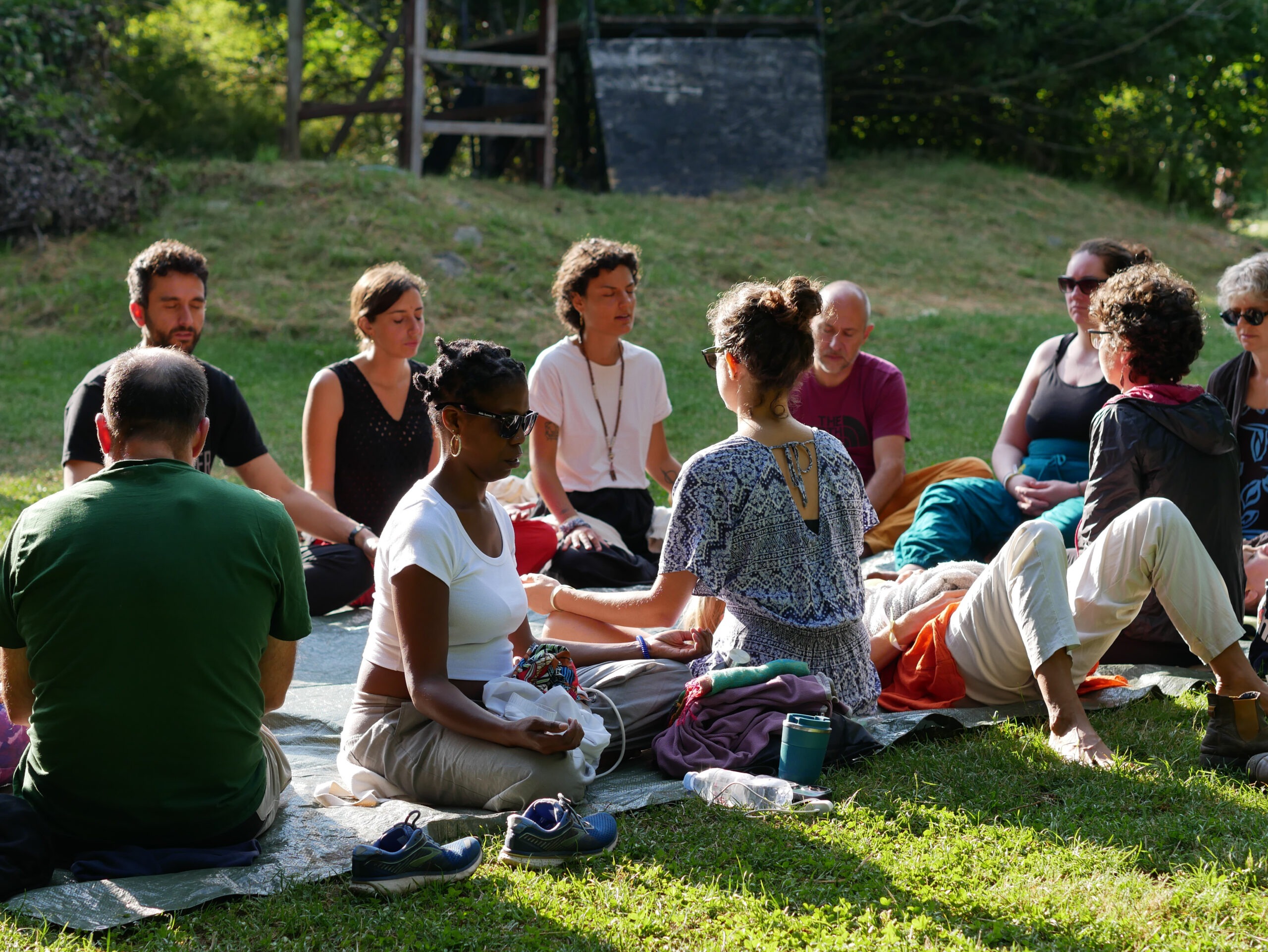 meditazione al parco di Genova